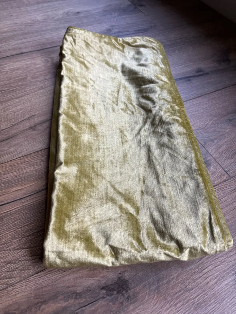 Set of 2 Luxury Velvet Lumbar Pillow Covers 18x40 Chartreuse Gold Designer